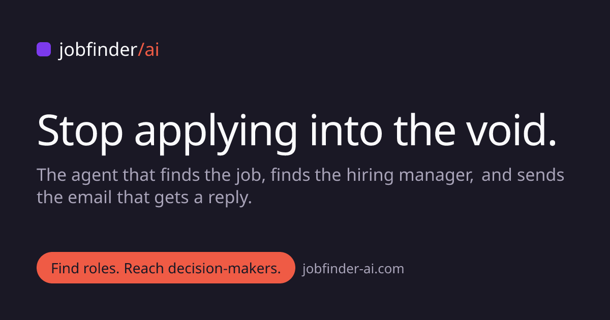 AI Job Finder — We Email the Hiring Manager For You · jobfinder-ai